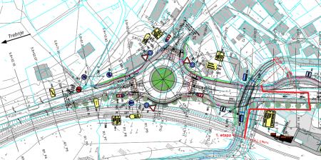 Mirna - etapnost izgradnje obvoznice, vir Obcina Mirna